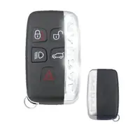 YINBO - Original replacement For Land Rover Range LR2 LR4 Fit Jaguar F-Pace F-Type XE XF XJ Remote Key Shell Case Fob 5 Buttons Jaguar model 3