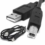 5Ft USB 2.0 High Speed Type A Male to Type B Male Printer Scanner Cable Cord BK