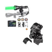 KL52Plus Zoomable Hunting Flashlight with Red Green White and IR850 Light LED...