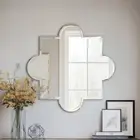 Frameless Wall Mirror Elegant Decorative Vanity Mirror Bathroom Shatter-proof AU