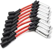 Muzhen Store 8pcs Ignition Spark Plug Wire Kit Set Cable 48322R Compatible With Chevrolet Compatible With Avalanche Compatible With Envoy Compatible With Yukon XL Compatible With Pontiac Compatible Wi