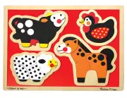 Melissa & Doug : Farm Animals Shaped Puzzle (NEW) 3941