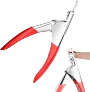 Fake Nail Cutter,Salon Manicure Pliers - Type U Stainless Fingernail Trimmer for Salon Home Nail Design, Clippers for Precise Manicures
