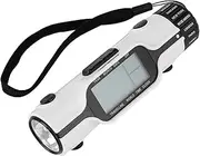 World Time Travel Clock, Flashlight LED Digital World Time Clock, World Time Travel Alarm Clock Thermometer for Outdoor