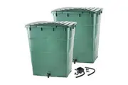 300L Water Tank x2 with Diverter & Link Kit