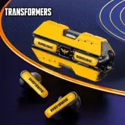Transformers Wireless Bluetooth Earbuds - Powerful Bass Yellow Metallic Finish