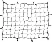 MCMATUTKEQ Universal Auto Car SUV Pick-up Truck Roof Top Luggage Carrier Cargo Basket Elasticated Trunk Mesh Net with Hooks fit for Camping(Large)