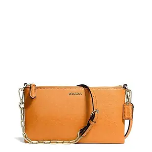 Coco小舖 COACH 50839 KYLIE CROSSBODY IN SAFFIANO LEATHER 橘黃色