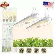 Linkable 4FT Full Spectrum Grow Lights for Indoor Gardens – Energy Saving Timer