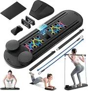 DEVA Pilates Reformer Machine, 6-in-1 Multifunctional Portable Exercise Equipment for Home with Timer, Abdominal Core Trainer, Full Body Workout Foldable Pilates Board for Men and Women