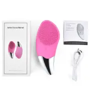 Mini Electric Facial Cleansing Brush Sonic Face Cleaner Deep Pore Cleaning Skin Massager Face Cleansing Brush Device