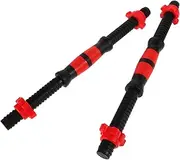 LOORGVEL 2pcs Dumbbell Bars with Spinlock Collar Secure Grip Weight Lifting Handles Set for Strength Training Includes Nuts for Versatile Gym Workouts Random Color Random Color