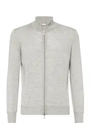 Brunello Cucinelli Lightweight cardigan in Pebble at Nordstrom, Size 50 It