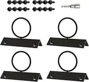 Furtryvl Rope Support Holder - Rope Fencing Support Holder - Wall Mount Hanger Sturdy Versatile Hardware for Docks Decks Stair Gardens