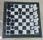 18'' green Marble Chess Table Top Pietra Dura Inlay Children Game Kids c1