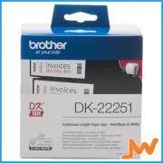 Brother label-making tape Black and Red on White