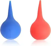 2-Pack Rubber Air Blower Dust Removal Blowing Bal,Red & Blue for Quick and Efficient Cleaning