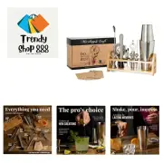 Bartender Kit - 13 Piece Set Including Stainless Steel Cocktail Making with B...