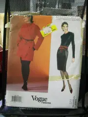 1203 VOGUE SEWING PATTERN MISSES JACKET & DRESS SIZE 8 10 12 DRAWSTRINGS TIE
