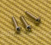 BTMSN (3) Nickel Trapeze Tailpiece Mounting Screws For Guitar/Bass