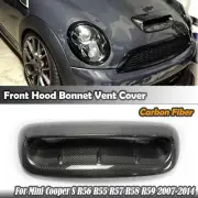 Carbon Fiber Hood Bonnet Scoop Vent Cover Kit For Mini Cooper S R56 2007-2014