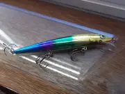 Custom Painted Rapala Suspending Husky Jerk HJ-14 Broken Glass