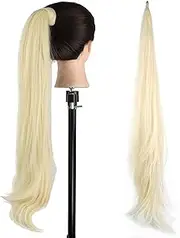 IMISSU Hair Extension Pony Tail Flexible Pretty Hair Ponytails Hairpieces Wig (Blonde)