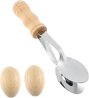 MINAOLULUS 1Set Musical Spoon with Handle Pair of Egg Traditional Percussion Instruments for Rhythm Music Play for Adults Fun