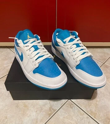 Jordan 1 Low Aquatone Men Size US9-EU42,5-UK8