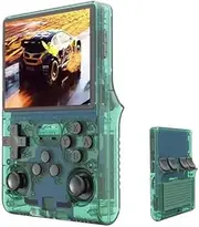 R40S Pro Retro Game Console,Portable Handheld Video Game Console ，3.5 inch IPS Screen with 256G Card &30000+ Games,Built in 45 Emulators,3800mAh Battery (Green)