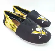 Foco NHL Pittsburgh Penguins Womens Size XL 11-12 Side Wordmark Canvas Shoes