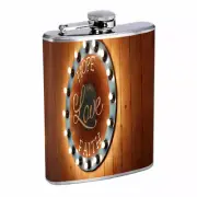 Hope Love Faith Em1 Flask 8oz Stainless Steel Hip Drinking Whiskey