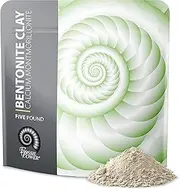 FOSSIL POWER Calcium Bentonite Clay Powder 5 Lb – Natural Heavy Metal Detox & Deep Pore Cleansing | Indian Healing | DIY Hair & Facial Mask Treatment for Sensitive Skin | Deo, Bath & Foot Soak