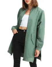 [Belle & Bloom] Chasing You Long Bomber Jacket