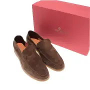 Andrea Ventura NWB Casual Walking Loafers Size 41.5 8.5 US In Solid Brown
