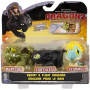 HOW TO TRAIN YOUR DRAGON 2 SQUIRT & FLOAT DRAGONS 3-PACK