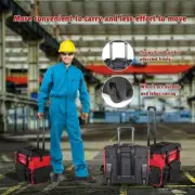 Rolling Tool Backpack/Bag 33 Pockets Reinforced Base, Wheels, Telescoping Handle
