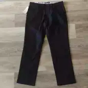 NWT Dockers Signature Khaki Straight Fit Flex Comfort Dress Pants Black 32X30