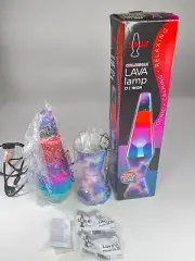 COLORMAX Lava Lamp 17” - Nebula - White Lava - Clear Liquid - Open Box - Tested!