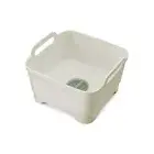 Joseph & Joseph Wash & Drain 31cm Washing-Up Bowl Container Light Stone/Sage