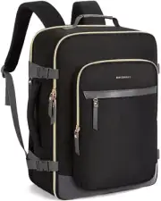 Travel Backpack for Women, Large Personal Item Travel Bag, 40L Airline Black