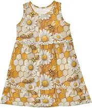 [Caihoyu] Girl Dresses Toddler Swing Casual Sundresses Birthday Party, Multicolor03, 4 Years
