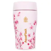 AquaFlask Sakura Slate Cup 355mL (12oz) Water Bottle - Pink , Keeps Drinks Cold [AF-U153]