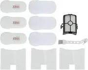 DRELD 1 HEPA Filter 3 Foam Felt Filters, Vacuum Parts Replacement for Shark HZ500UK, HZ500UKT,HZ2000, HZ2002, HZ251 Upright Corded Stick Anti Hair Wrap Vacuum Cleaner