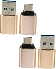 VILLFUL 4pcs USB C Adapter OTG Converter USB to Type C Adapter for Tablet Durable Portable Design