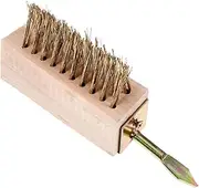 jojofuny Weeding Brush Garden Grout Aerator Pet Hedge Trimmer Duster Grass Drill Rake Handle Broom Mildew Mower Fence Clear Wacker Edger Puller Plant Lawn Weeder Copper-Plated Steel Wire