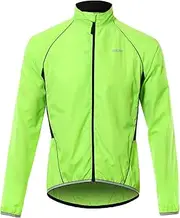 [Generic] Men Reflective Cycling Jacket Breathable Long Sleeve ycle Jersey Wind Coat Vest Sportswear