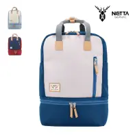 在飛比找momo購物網優惠-【NETTA】兩用防潑水手提後背包(城市野餐系列 M號)