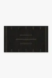 90' x 150' | Machine Washable Runner Rug | Kid & Pet Friendly | Indoor Rug | Milos Black Tufted Rug | Ruggable