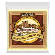 Ernie Ball Earthwood Silk and Steel Soft 12-String 80-20 Bronze Acoustic Guitar String, 9-46 Gauge